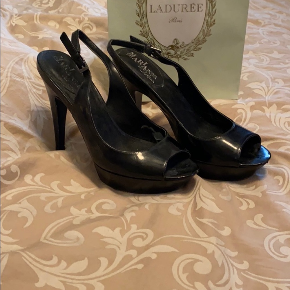 Maria Shapova by Cole Haan Black Slingback Pumps - Picture 2 of 7